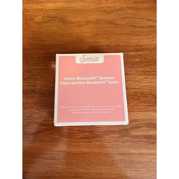 Sonix pink compact Bluetooth Speaker from FabFitFun Traveling Camping New In Box - Picture 1 of 2